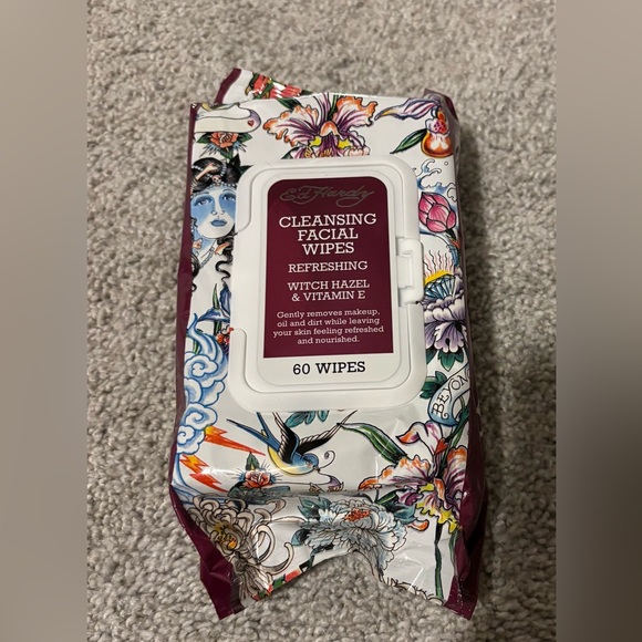 Ed Hardy Other - Ed Hardy Refreshing Facial Wipes - White and Red